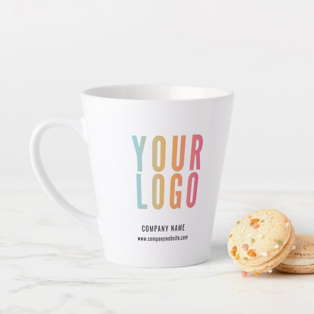 Geschäftslogo Werbeartikel Milchtasse (Beispiel)