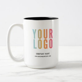 Geschäftslogo Werbeartikel Zweifarbige Tasse