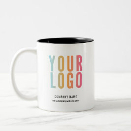 Geschäftslogo Werbeartikel Zweifarbige Tasse
