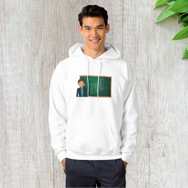Geschäftsmann präsentiert Mens Hoodie (Von Creator hochgeladen)