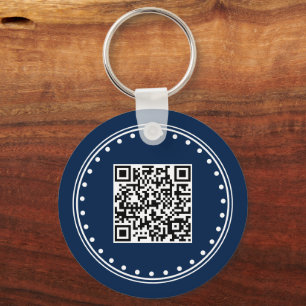 Geschäftsmarken- und QR-Code-Logo-Schlüsselanhänge Schlüsselanhänger