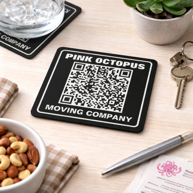 Geschäftsmarketing-QR-Code Rechteckiger Pappuntersetzer (Von Creator hochgeladen)