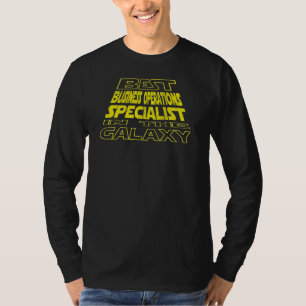 Geschäftsoperationsspezialist Weltraumrückseite D T-Shirt