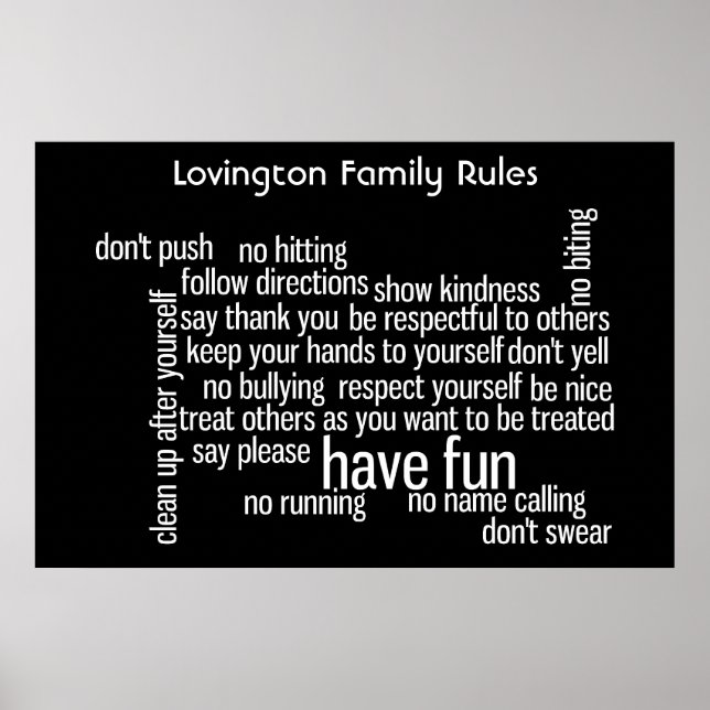 Geschäftsordnung des Parlaments Poster (Vorne)