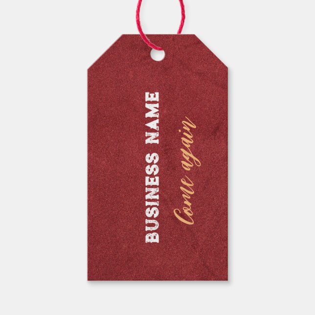 Geschäftspreis Geschenkanhänger (Vorderseite)