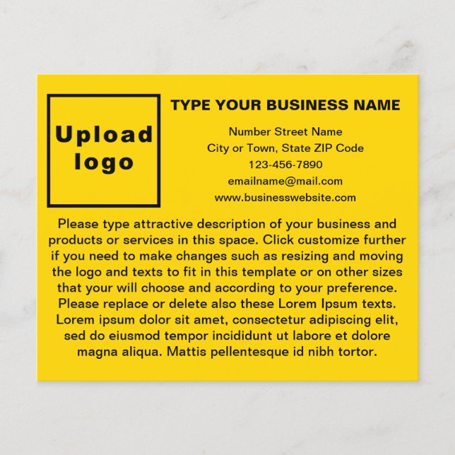 Geschäftsprodukte oder -dienstleistungen für gelbe flyer (Vorne)