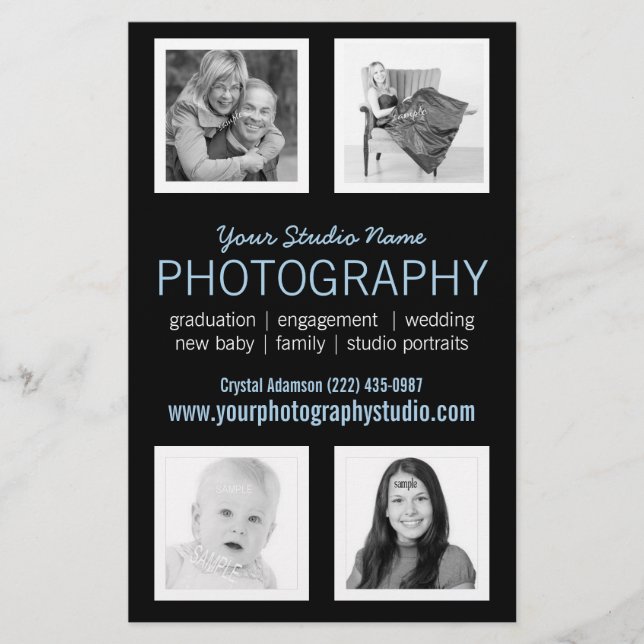 Geschäftsprospekt für professionelle Fotografen Flyer (Vorne)