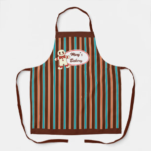 Geschäftsschürze mit Chocolate Striped Cookie Desi Schürze