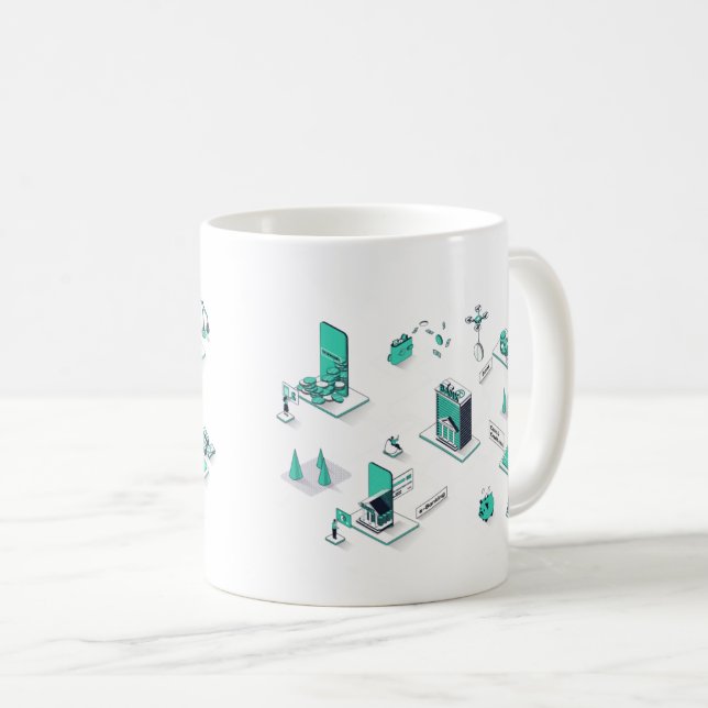 Geschäftsskalierung Kaffeetasse (VorderseiteRechts)