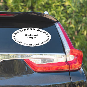 Geschäftstafelinie für Weißes Oval - Vinyl Aufkleber