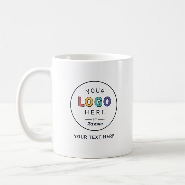 Geschäftstasse mit individuellem Logo Kaffeetasse (Links)
