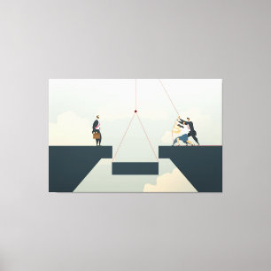 Geschäftsteam Leinwanddruck