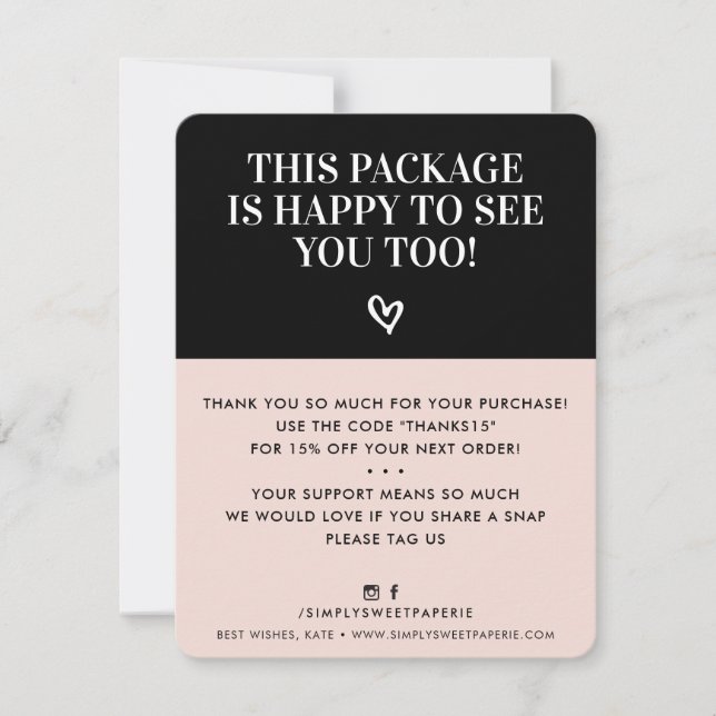 GESCHÄFTSTHANKE DANK minimalistisch modernen rot-r Dankeskarte (Vorderseite)