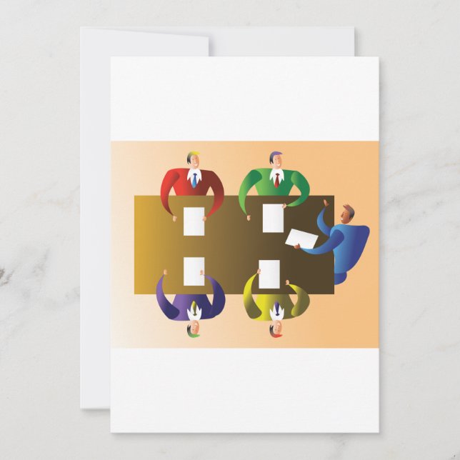 Geschäftstreffen Einladung (Vorderseite)