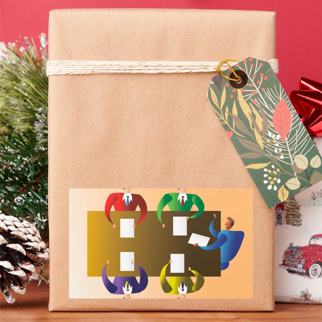 Geschäftstreffen Rechteckiger Aufkleber (Von Creator hochgeladen)