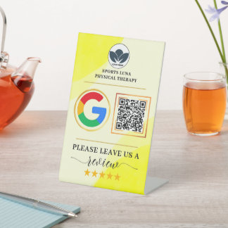 Geschäftsüberprüfungszeichen - Benutzerdefinierter Sockelschild