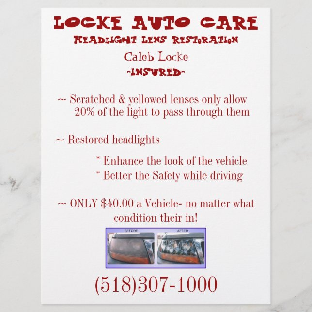 Geschäftsübersicht Flyer (Vorne)