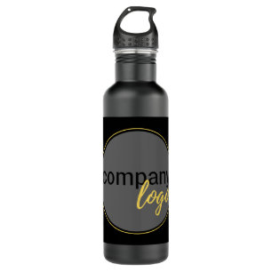 GESCHÄFTSUNTERNEHMEN LOGO BLACK CORPORATE GIFT MAR EDELSTAHLFLASCHE