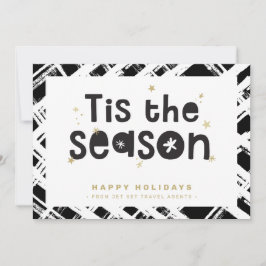 GESCHÄFTSURLAUB DANKT ist die Saison schwarzes Gol Einladung