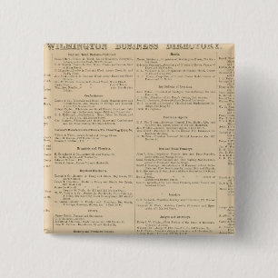 Geschäftsverzeichnis von Wilmington Delaware Button
