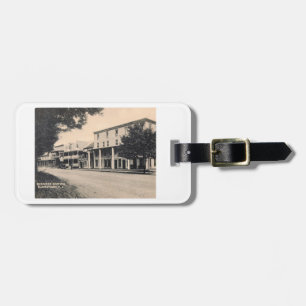 Geschäftsviertel, Blairstown, NJ Vintage-Postkarte Gepäckanhänger