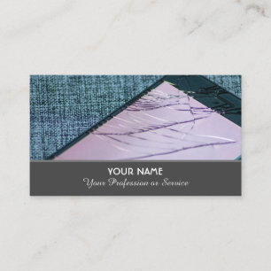 Geschäftswagen des Smartphone-Reparaturdienstes Visitenkarte