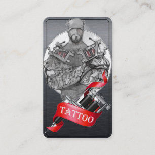 Geschäftswagen Tattoo Template Visitenkarte
