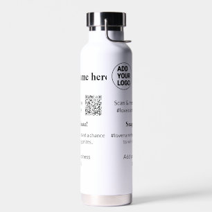 Geschäftswettbewerb Hinzufügen QR-Code Name Preis Trinkflasche