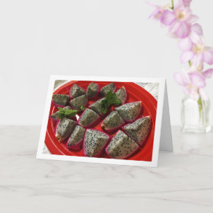 Geschälte Pitaya - Drachenfrucht Karte