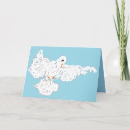 Geschaltete Grußkarte : Anmerkung Karte : Taube