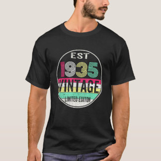 Geschätzt 1935 Jahrgang 1935  87. Geburtstag T-Shirt