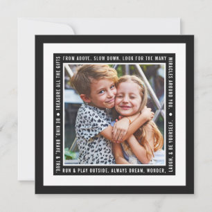 Geschätzte Geschenke   Schwarz   Foto Feiertagskarte