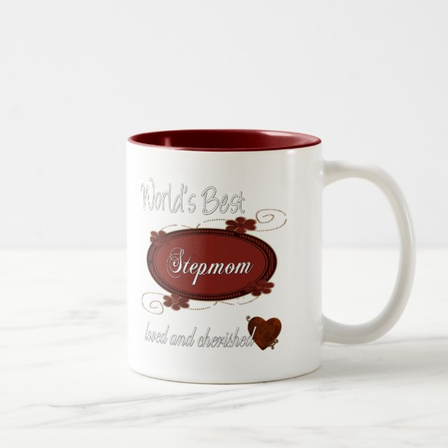 Geschätzte Stiefmutter Zweifarbige Tasse (Rechts)