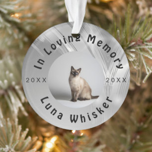 Geschätztes Katzenfoto-Erinnerungsrahmen-Kunstwerk Ornament