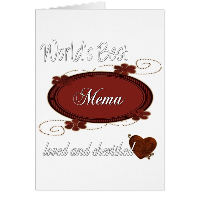 Geschätztes Mema (Vorne)