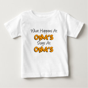 Geschehe bei Omas Bleibe bei Oma's Baby T-shirt