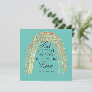 Geschehen in Liebe Gold Rainbow Magnet