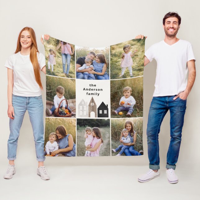 Geschenk 8 Foto Skandinavien elegant Fleecedecke (Beispiel)