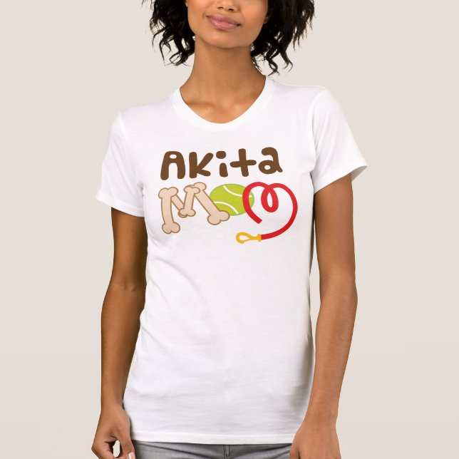 Geschenk Akita-Mama-(Hundezucht) T-Shirt (Vorderseite)