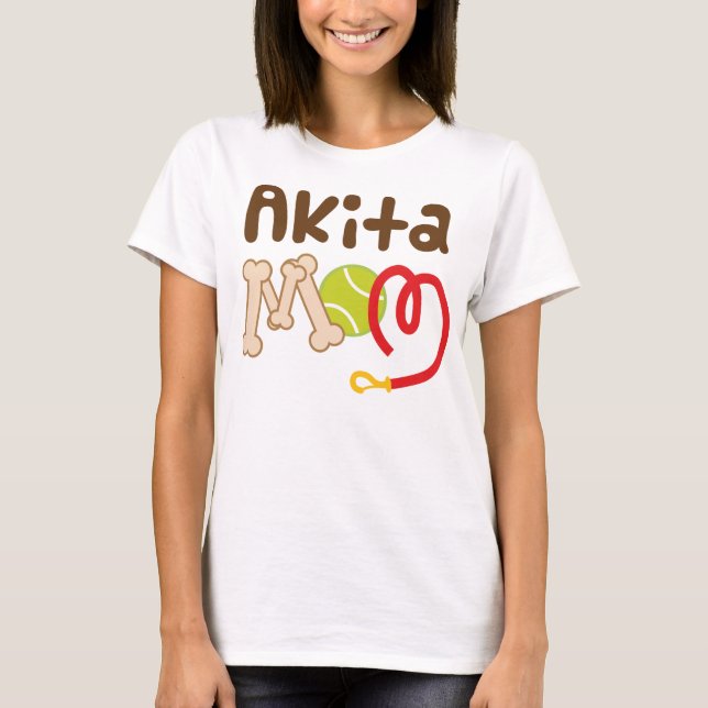Geschenk Akita-Mama-(Hundezucht) T-Shirt (Vorderseite)