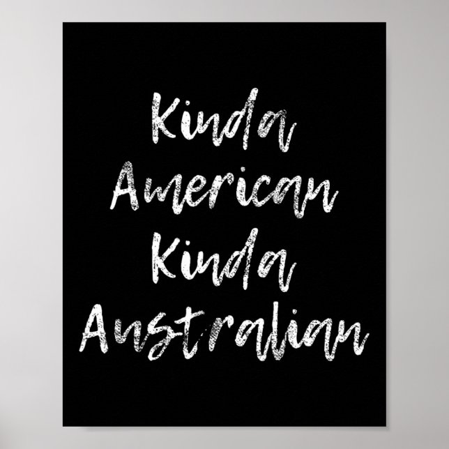Geschenk der australischen Doppelbürgerschaft Poster (Vorne)