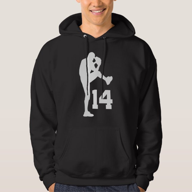 Geschenk der Baseball-Spieler-einheitliches Hoodie (Vorderseite)