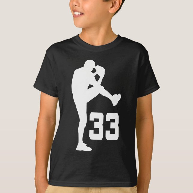 Geschenk der Baseball-Spieler-einheitliches T-Shirt (Vorderseite)