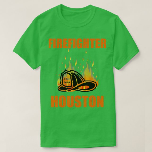 Geschenk der Feuerwehr Houston Fire Department T-Shirt (Design vorne)