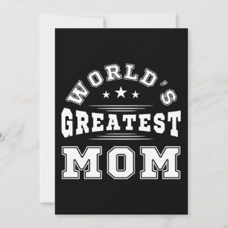 Geschenk der größten Mama für Typografie am Mutter Einladung