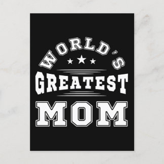 Geschenk der größten Mama für Typografie am Mutter Postkarte