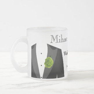 Geschenk der grünen Gartennelken-das mattierte Mattglastasse