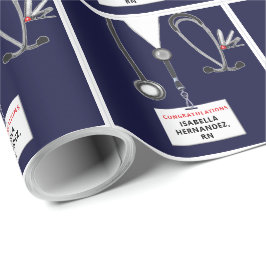 Geschenk der Krankenschwester Graduation Party Geschenkpapier