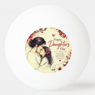 GESCHENK DER LIEBE FÜR DEN TAG DER TOCHTER TISCHTENNISBALL