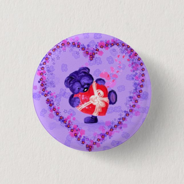 Geschenk der Liebe - für Sie Button (Vorderseite)